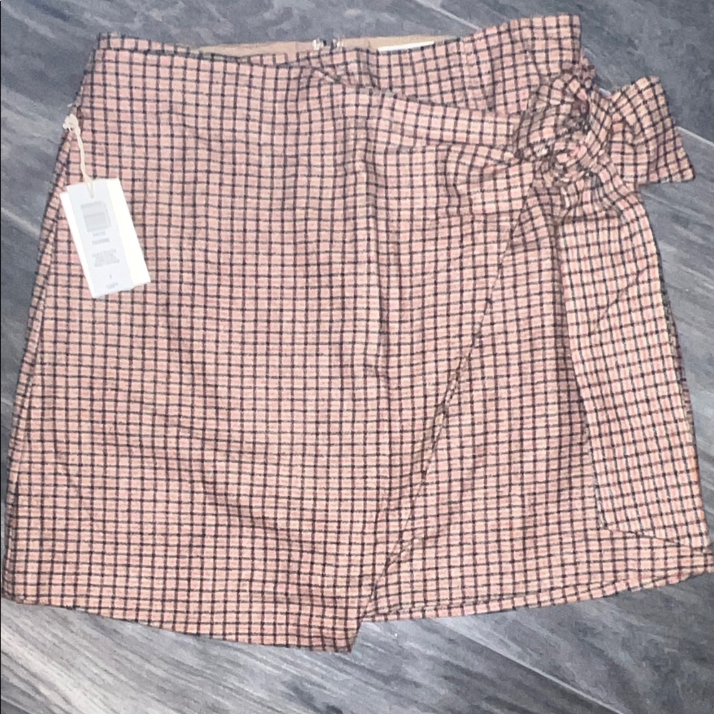 Aritzia Wilfred - Dorine Plaid Wrap Skirt